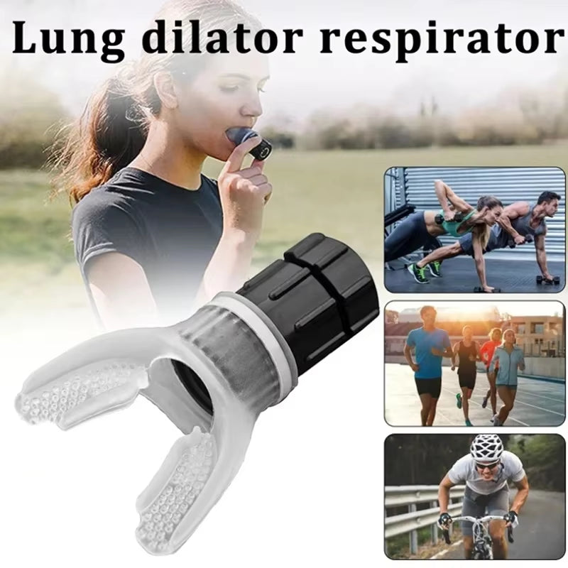 Sports Breathing Trainer - 1/2PC Lung Respirator Mouthpiece for Fitness and Health Care Accessories